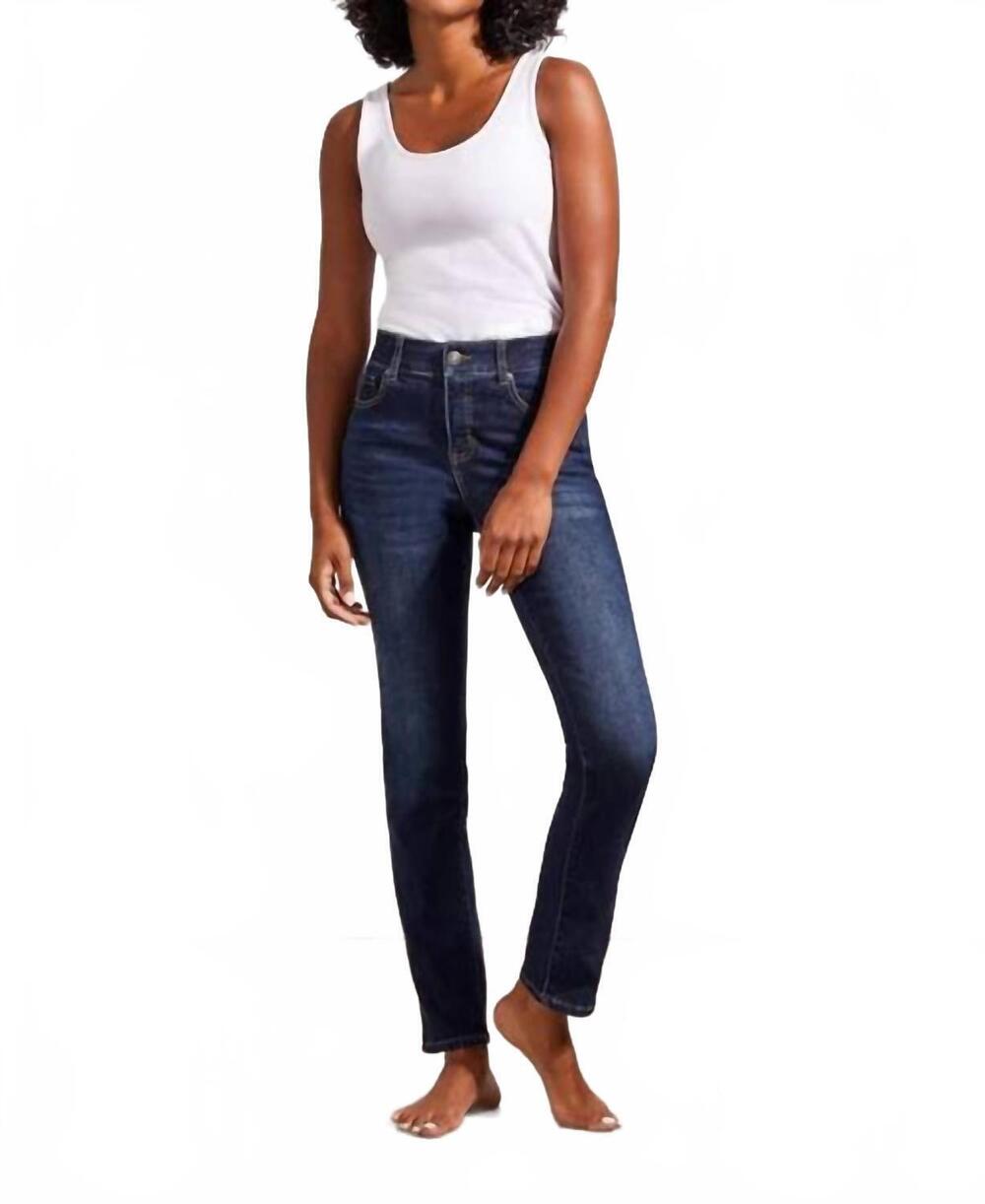 NEW TRIBAL sophia curvy straight jeans in deep ocean